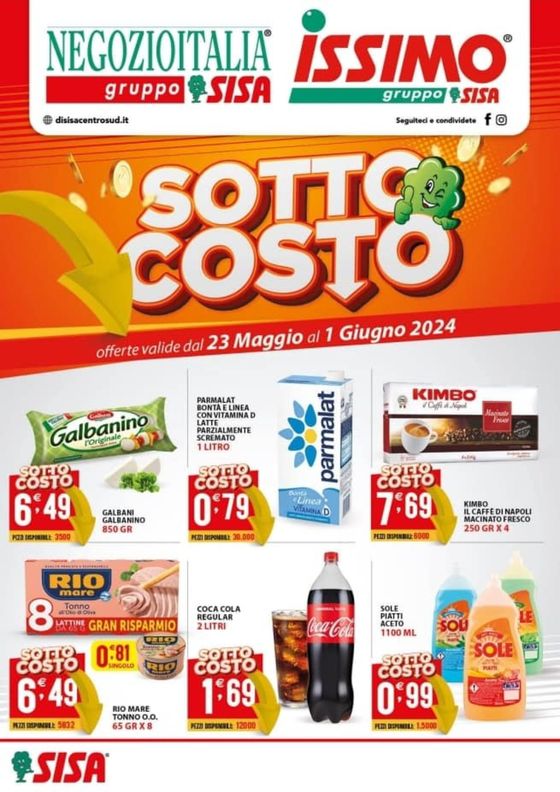 Volantino Supermercati Trisss a Napoli | Sottocosto | 23/5/2024 - 1/6/2024