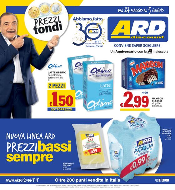 Volantino ARD Discount a Roccalumera | Prezzi Tondi | 27/5/2024 - 5/6/2024