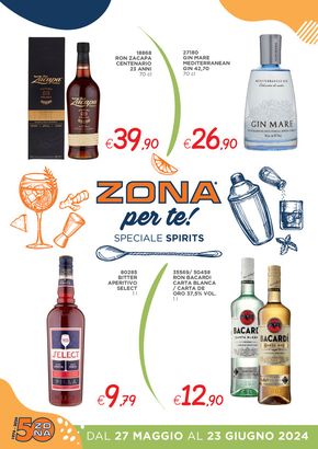 Volantino ZONA a Donoratico | Speciale Spirits | 27/5/2024 - 23/6/2024