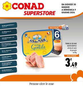 Offerte di Iper e super a Agrigento | Le offerte extra in Conad Superstore | 30/5/2024 - 9/6/2024