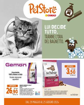 Offerte di Animali a Cerenova | Lu decide tutto, tranne l'orea del bagnetto. in Pet Store Conad | 29/5/2024 - 25/6/2024