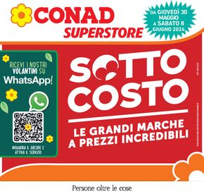 Volantino Conad Superstore a Castelnuovo Bocca d'Adda | Sottocosto | 30/5/2024 - 11/6/2024