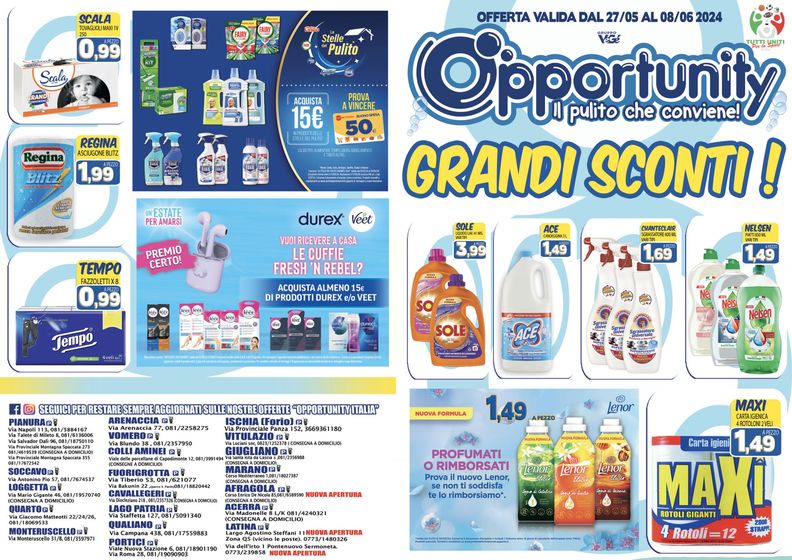 Volantino Opportunity Shop a Napoli | Grandi sconti | 27/5/2024 - 8/6/2024