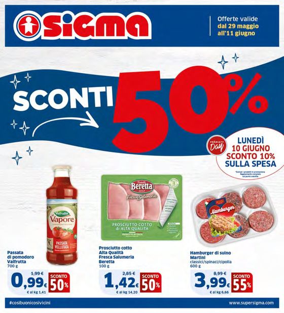 Volantino Sigma a Bologna | Sconti 50% | 29/5/2024 - 11/6/2024
