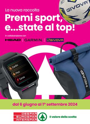 Volantino Eurospar a Verona | Premi sport,e...state al top! | 6/6/2024 - 1/9/2024