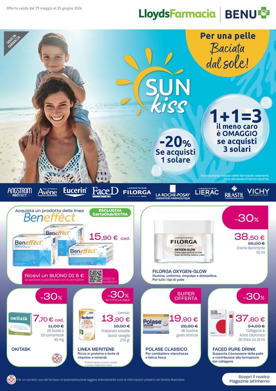 Volantino Lloyds Farmacia/BENU a Cremella | Per una pelle baciata dal sole ! | 29/5/2024 - 25/6/2024