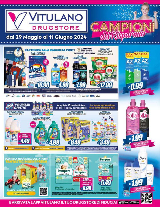 Volantino Vitulano Drugstore a Trinitapoli | Campioni del risparmio  | 29/5/2024 - 11/6/2024