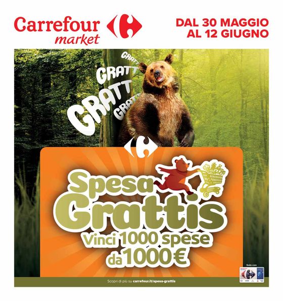 Volantino Carrefour Market a Porlezza | Spesa gratis | 30/5/2024 - 12/6/2024