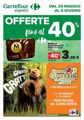 Volantino Carrefour Express a Spotorno | Sconti fino al 40% | 29/5/2024 - 9/6/2024