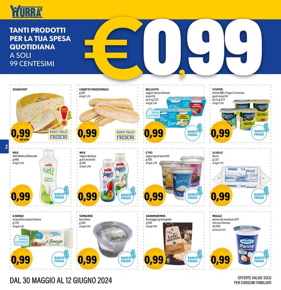 Volantino Hurrà Discount a Chianciano Terme | Tanti prodotti per la tua spesa | 30/5/2024 - 12/6/2024