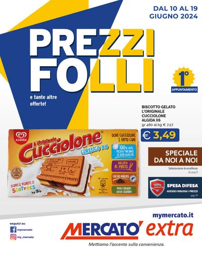 Volantino Mercatò Extra a Prunetto | Prezzi Folli | 10/6/2024 - 19/6/2024
