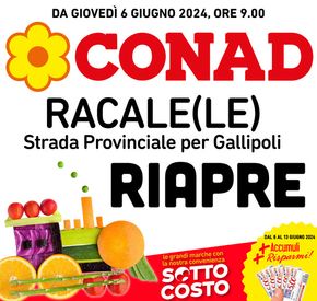Volantino Conad a Miggiano | Riapre | 6/6/2024 - 13/6/2024
