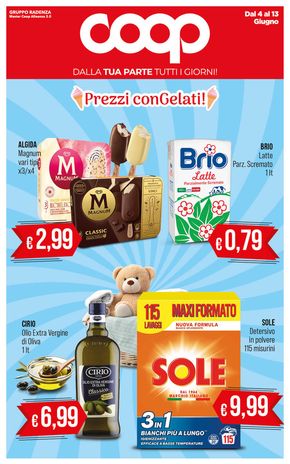 Volantino Coop a Pozzallo | Prezzi con gelati! | 4/6/2024 - 13/6/2024