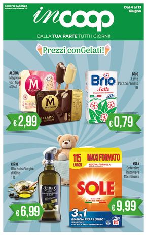 Volantino Coop a Scicli | Prezzi con gelati! | 4/6/2024 - 13/6/2024