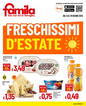 Volantino Famila a Coniolo | Freschissimi d'estate | 6/6/2024 - 19/6/2024