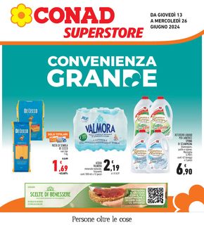 Volantino Conad Superstore a San Germano Chisone | Convenienza grande | 13/6/2024 - 26/6/2024