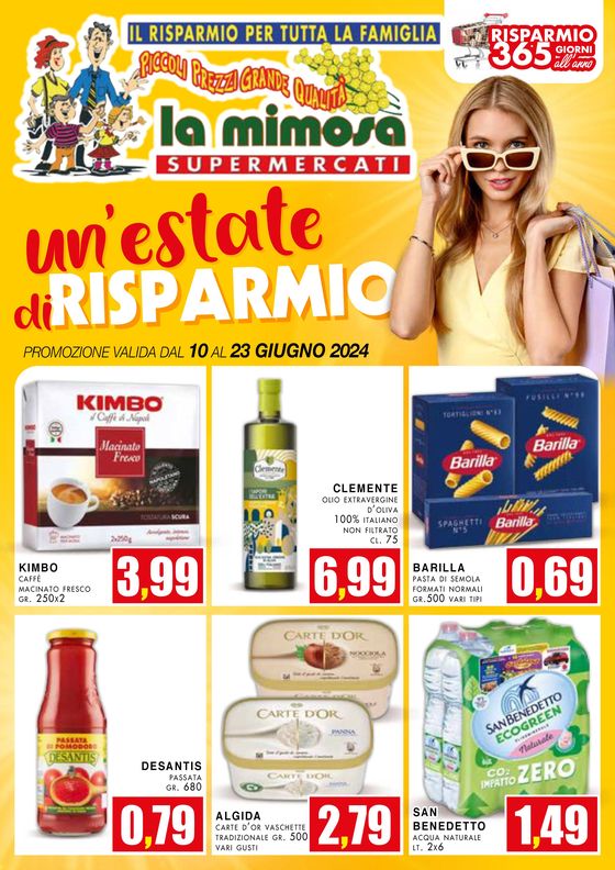 Volantino La Mimosa Supermercati a Terzigno | Un estate di risparmio | 10/6/2024 - 23/6/2024