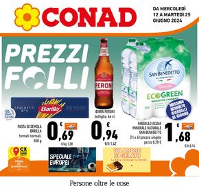 Volantino Conad a Cansano | Prezzi folli | 12/6/2024 - 25/6/2024
