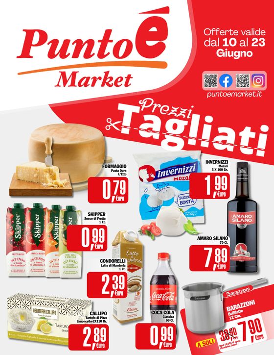 Volantino Punto è Market a Spilinga | Prezzi tagliati | 11/6/2024 - 23/6/2024