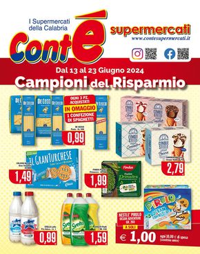 Offerte di Iper e super a Carlopoli | Campioni del risparmio  in Contè | 14/6/2024 - 23/6/2024