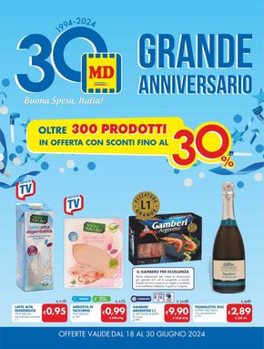 Volantino MD a Montecorice | Grande anniversario | 18/6/2024 - 30/6/2024