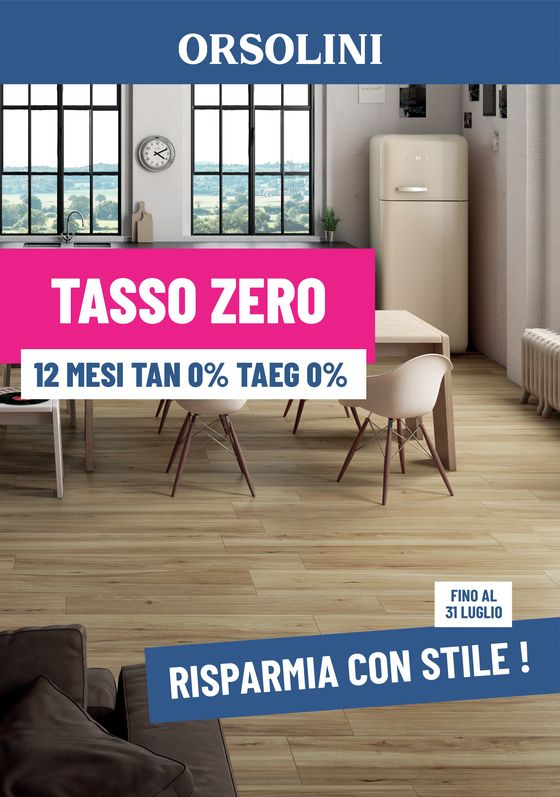 Volantino Orsolini | Tasso zero | 19/6/2024 - 31/7/2024