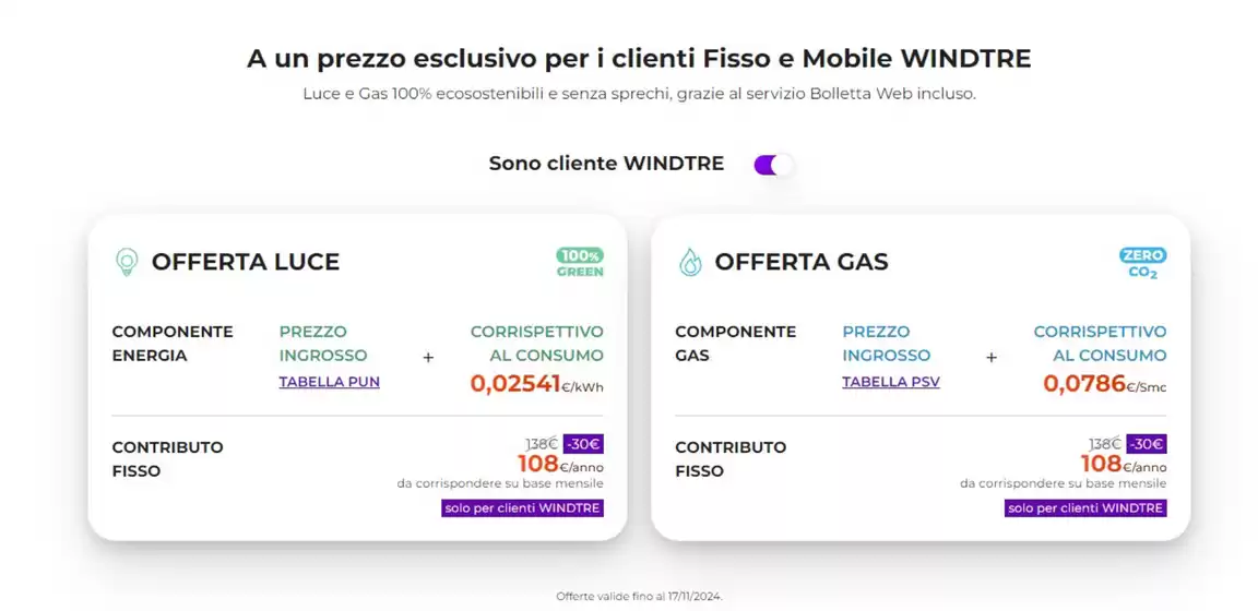 Volantino WindTre a Milano | A un prezzo esclusivo per i clienti Fisso e Mobile WINDTRE | 20/6/2024 - 17/11/2024