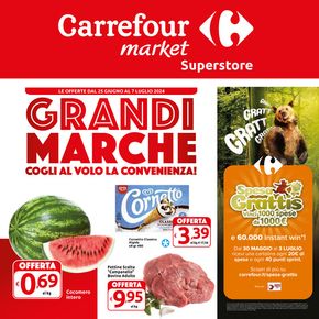 Offerte di Europei 2024 a Poggibonsi | Grandi marche in Carrefour Market Superstore | 25/6/2024 - 7/7/2024
