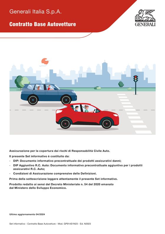 Volantino Generali Italia a Sciacca | Contratto base autovetture | 26/6/2024 - 31/12/2024