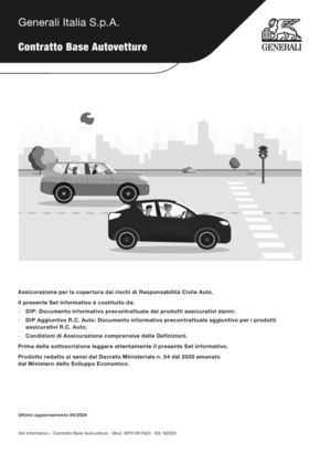 Offerte di Banche e Assicurazioni a Covo | Contratto base autovetture in Generali Italia | 26/6/2024 - 31/12/2024