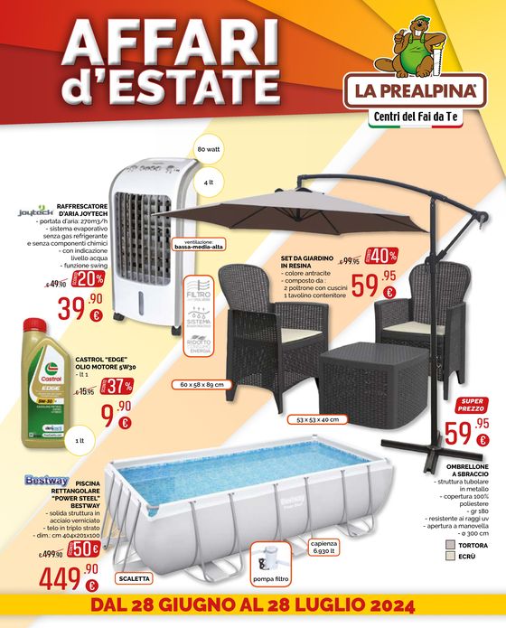Volantino La Prealpina a Roletto | Affari d'estate | 28/6/2024 - 28/7/2024