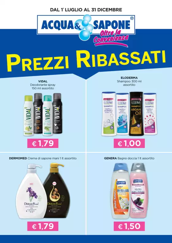 Volantino Acqua & Sapone a Vimodrone | Prezzi ribassati | 1/7/2024 - 31/12/2024