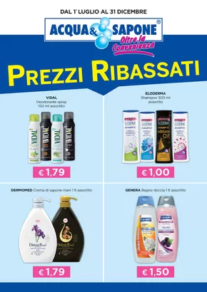 Volantino Acqua & Sapone a Olbia | Prezzi ribassati | 1/7/2024 - 31/12/2024