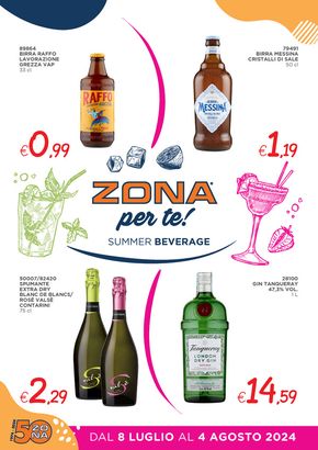 Volantino ZONA | Summer Beverage | 8/7/2024 - 4/8/2024