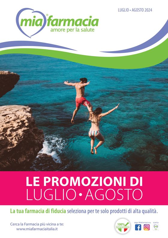 Volantino Mia Farmacia | Le promozioni di Luglio-Agosto | 8/7/2024 - 31/8/2024