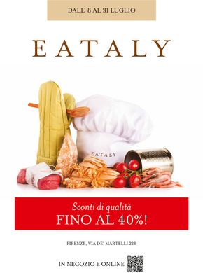 Offerte di Ristoranti a Firenze | Sconti di qualità FINO AL 40%! in Eataly | 8/7/2024 - 31/7/2024