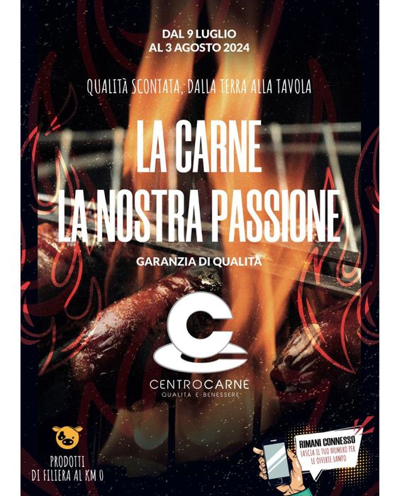 Volantino Centro Carne | La carne la nostra passione | 9/7/2024 - 3/8/2024