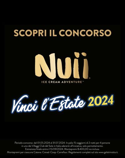 Volantino Nuii a Bologna | Vinci l'Estate 2024 | 15/7/2024 - 31/7/2024