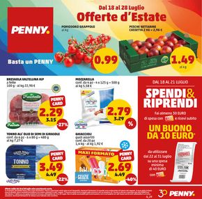 Offerte di Discount a Giugliano in Campania | Offerte d'estate in PENNY | 18/7/2024 - 28/7/2024