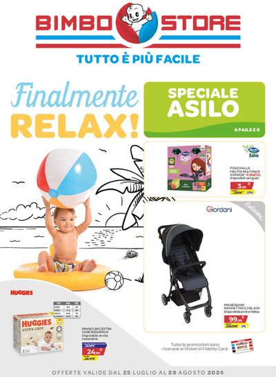 Volantino Bimbo Store a Prato | Finalmente relax! | 25/7/2024 - 28/8/2024