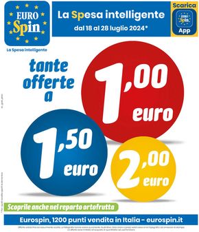 Volantino Eurospin a Palermo | Tante offerte a 1,00€-1,50€-2,00€ | 18/7/2024 - 28/7/2024
