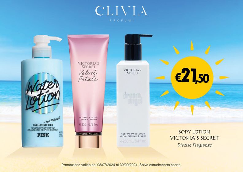 Volantino Clivia | Body lotion | 15/7/2024 - 30/8/2024