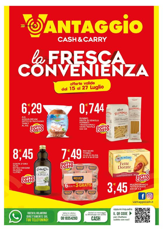 Volantino Vantaggio Cash&Carry | La fresca convenienza | 15/7/2024 - 27/7/2024