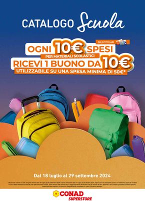 Offerte di Back to school a Spoltore | Catalogo scuola in Conad Superstore | 18/7/2024 - 29/9/2024