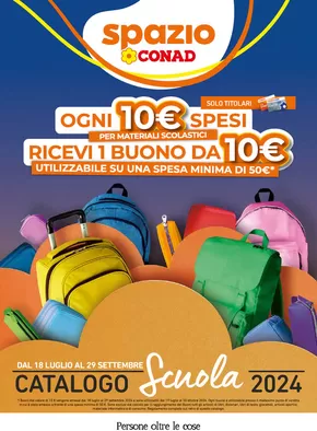 Offerte di Back to school a Lanciano | Catalogo scuola 2024 in Spazio Conad | 18/7/2024 - 29/9/2024