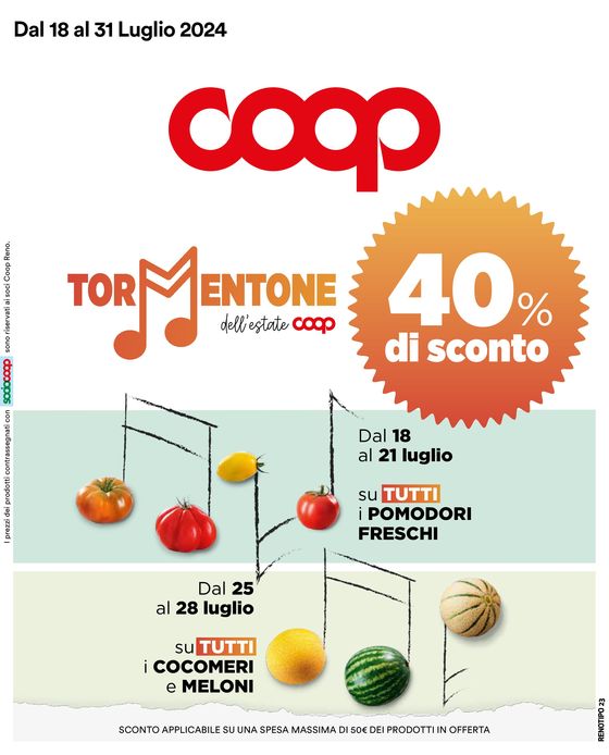 Volantino Coop a Milano | 40% di sconto | 18/7/2024 - 31/7/2024