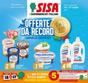 Volantino Sisa a Napoli | Offerte da record  | 18/7/2024 - 27/7/2024