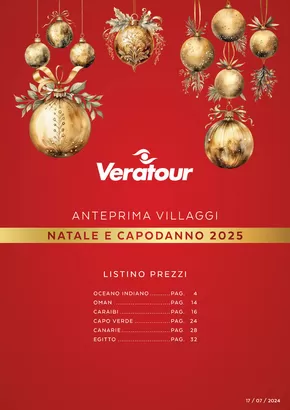 Volantino Veratour a Rimini | Natale e Capodanno 2025 | 18/7/2024 - 31/12/2024