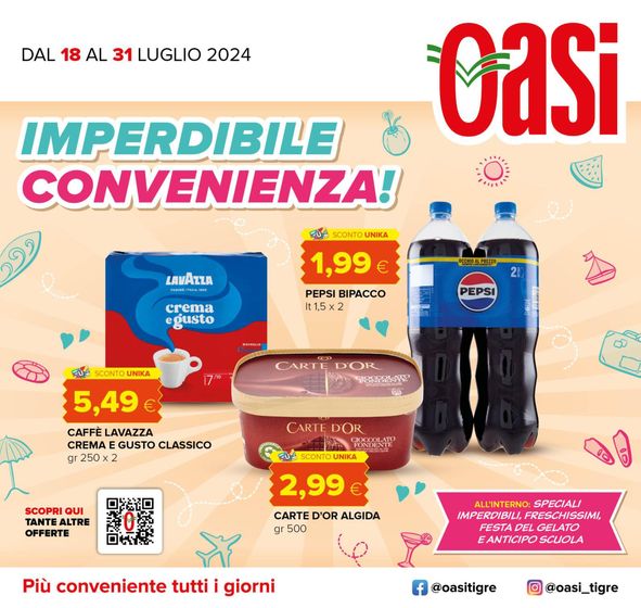 Volantino Oasi a Ascoli Piceno | Imperdibile convenienza! | 18/7/2024 - 31/7/2024