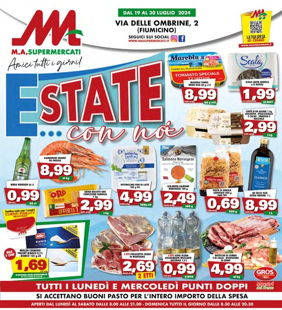Volantino MA Supermercati | Estate... con noi | 19/7/2024 - 30/7/2024